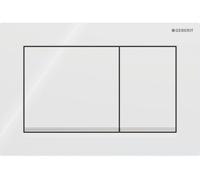 Geberit Omega20 botón de descarga para WC cromo brillante-blanco 115.080.KJ.1