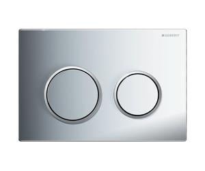 Geberit Omega20 botón de descarga para WC cromo brillante-cromo mate 115.085.KH.1