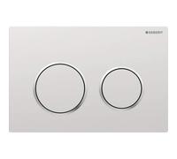 Placa de accionamiento Geberit Omega20, para enjuague de 2 volÃºmenes, Color: lacado en cromo mate, recubierto de fÃ¡cil limpieza / cromado brillante - 115.085.JQ.1