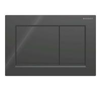 Geberit Omega20 placas de accionamiento, para doble descarga, angular, 115.080.DW.1, Color: negro / negro mate