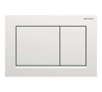 Geberit placa de accionamiento Omega30, para sistema de 2 cisternas, Color: lacado en cromo mate, recubierto de fácil limpieza / cromado brillante - 115.080.JQ.1
