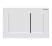 Geberit placa de accionamiento Omega30, para sistema de 2 cisternas, Color: lacado blanco mate, recubrimiento fÃ¡cil de limpiar / blanco - 115.080.01.1