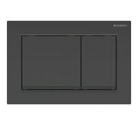 Geberit Omega20 placas de accionamiento, para doble descarga, angular, 115.080.DW.1, Color: negro / negro mate