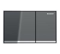 Geberit Omega60 placa de accionamiento, para doble descarga, empotrada, angular, 115.081.JK.1, Color: lava, espejo / cromado de alto brillo