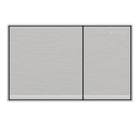 Geberit - Pulsador Geberit Omega60, Para Doble Descarga, Enrasado: Cromado Cepillado (115.081.GH.1)