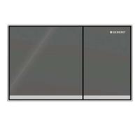 Geberit Omega60 placa de accionamiento, para doble descarga, empotrada, angular, 115.081.JK.1, Color: lava, espejo / cromado de alto brillo