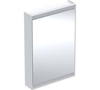 Geberit ONE armario con espejo y ComfortLight, 1 puerta, de superficie, blanco/aluminio, 60x90cm, 505.81, VersiÃ³n: Parada a la izquierda - 505.810.00.2