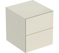 Geberit ONE armario lateral con dos cajones, 45x49.2x47cm, 505.077.00, Color: gris arena lacado alto brillo - 505.077.00.4