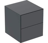 Geberit ONE armario lateral con dos cajones, 45x49.2x47cm, 505.077.00, Color: negro mate - 505.077.00.8
