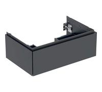 Geberit ONE mueble bajo lavabo, 1 cajón, 74x26,6x47cm, 505072008, Color: negro mate - CM