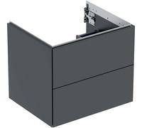 Geberit ONE mueble bajo lavabo, 2 cajones, 59.2x50.4x47cm, 505.261.00., Color: negro mate - 505.261.00.8
