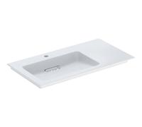 Geberit ONE muebles lavabo salida horizontal, espacio estante derecha, 90x13.1x47.5cm, 505.00, VersiÃ³n: Agujero del grifo a la izquierda - 505.007.00.1