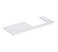 Geberit ONE placa de lavabo, recortable derecha, 120x3x47 cm, 505.325.00., Color: lacado blanco de alto brillo
