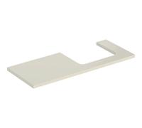 Geberit ONE placa de lavabo, recortable derecha, 120x3x47 cm, 505.325.00., Color: gris arena lacado alto brillo - CM