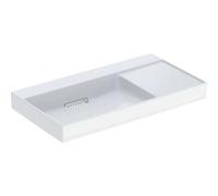 Geberit ONE salida de lavabo horizontal, superficie de repisa derecha, 90x14,2x48cm, 505.042.00.1, Versión: sin orificio para el grifo