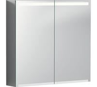Geberit OpciÃ³n armario con espejo con iluminaciÃ³n, dos puertas, anchura 75 cm, 500205001 - 500.205.00.1