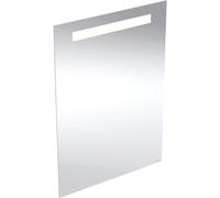 Geberit Opción Basic Espejo cuadrado iluminado, iluminación superior, 502.8, Versión: 50x70cm - 6 vatios - 502.804.00.1