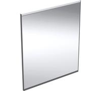 Espejo iluminado Geberit Option Plus Square, iluminaciÃ³n directa e indirecta, ancho 60 cm, 502.781., Color: negro mate / aluminio anodizado - 502.781.14.1