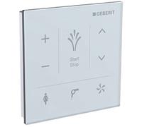 Panel de control de pared Geberit, para Geberit AquaClean Mera y AquaClean Tuma, 147038SI1, Color: Vidrio Blanco - CM
