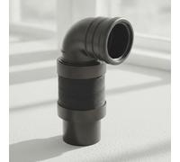 Geberit PE codo de conexión 90° para inodoro, extensible, DN 100 / 90, 241.525.0