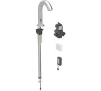 Geberit Piave grifo de lavabo, 167mm de proyecciÃ³n, sin mezclador, funciona con pilas, para caja de funciÃ³n empotrada, 116.183., Color: Ã?ptica Acero inoxidable/bruÃÂ±ido, con revestimiento fÃÂ¡cil de limpiar - 116.183.SN.1