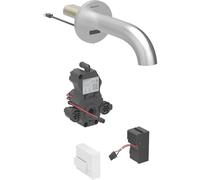 Geberit Piave grifo de lavabo, 170mm de proyecciÃ³n, con mezclador, alimentaciÃ³n de red, para caja de funciÃ³n oculta, 116.262., Color: Ã?ptica Acero inoxidable/bruÃÂ±ido, con revestimiento fÃÂ¡cil de limpiar - 116.262.SN.1