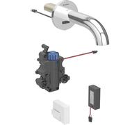 Geberit Piave grifo de lavabo, proyección 170mm, con mezclador termostático, funcionamiento a pilas, para caja de función empotrada, 116268211, Color: cromado brillante - CM