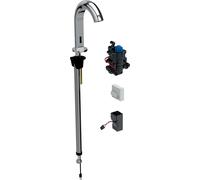 Geberit Piave grifo para lavabo de pie con termostato pulsador cromo 116.187.21.1