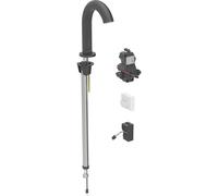 Geberit Piave mezclador de lavabo, 167 cm de proyección, funcionamiento con red, sin mezclador, para caja de función oculta, 116.181.14.1, Color: revestimiento negro mate, fácil de limpiar