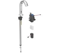 Geberit Piave mezclador de lavabo, 167mm de proyecciÃ³n, alimentaciÃ³n de red, con mezclador termostÃ¡tico, para caja de funciÃ³n oculta, 116.187., Color: cromado brillante - 116.187.21.1