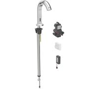 Geberit Piave mezclador de lavabo, 167mm de proyección, con mezclador, funciona con pilas, para caja de función empotrada, 116.184.21.1, Color: cromado brillante