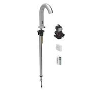 Geberit Piave mezclador de lavabo, 167mm de proyección, con mezclador, funcionamiento generador, para caja de función oculta, 116186SN1, Color: Ã?ptica Acero inoxidable/bruÃ±ido, con revestimiento fÃ¡