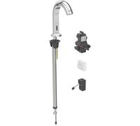 Geberit Piave mezclador de lavabo, 167mm de proyección, funcionamiento por red, con mezclador, para caja de función oculta, 116.182.21.1, Color: cromado brillante