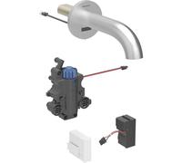 Geberit Piave mezclador de lavabo, 220mm de proyecciÃ³n, con mezclador termostÃ¡tico, funcionamiento por red, para caja de funciÃ³n oculta, 116.287., Color: Ã?ptica Acero inoxidable/bruÃÂ±ido, con revestimiento fÃÂ¡cil de limpiar - 116.287.SN.1