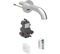 Geberit Piave mezclador de lavabo, proyecciÃ³n 170mm, con mezclador, funcionamiento generador, para caja de funciÃ³n oculta, 116.266., Color: Ã?ptica Acero inoxidable/bruÃÂ±ido, con revestimiento fÃÂ¡cil de limpiar - 116.266.SN.1