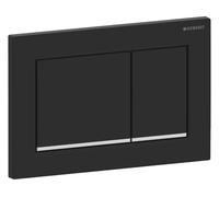 Geberit placa de accionamiento Omega30, para sistema de 2 cisternas, 115.080.14.1, Color: Negro lacado mate
