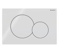 Geberit placa de accionamiento Sigma01 placa de accionamiento para 2 cisternas (Samba nuevo), 115.770.11.5, Color: blanco
