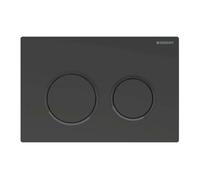 Geberit Plaque de commande Omega20, pour rinçage 2 volumes, 115.085.16.1, 115.085.16.1, Coloración: Lacado negro mate