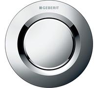 Geberit - Pulsador A Distancia Geberit Serie 01, Neumático, Para Descarga Simple, Para Cisterna Empotrada Geberit Sigma 8 Cm, Pulsador Empotrado: Cromado Brillante (116.041.21.1)