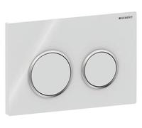 Geberit - Pulsador Geberit Kappa21, Para Doble Volumen De Descarga: Blanco/Cromado Brillante/Blanco (115.240.KJ.1)