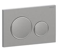 Geberit - Pulsador Geberit Sigma20, Para Doble Descarga: Acero Inoxidable Cepillado/Pulido/Cepillado (115.882.SN.1)