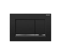 Geberit Sigma30 placas de accionamiento, para doble descarga, 115883KM1, Color: negro / cromado brillante - CM