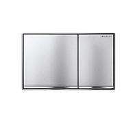 Geberit - Pulsador Geberit Sigma60, Para Doble Descarga, Enrasado: Cromado Cepillado (115.640.GH.1)