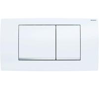 Geberit Pulsador Twinline30 2-Menge Blanco/Glanzchrom Placa de Cubierta