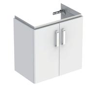 Geberit Renova Compact mueble bajo lavabo, con dos puertas, 59,7x60,3x36,7cm, blanco, 501.926.01.1