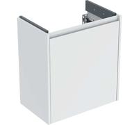 Geberit Renova Compact mueble bajo lavabo, con una puerta, 55x60,5x33,7cm, 504084001, Color: blanco / barnizado satinado mate - CM