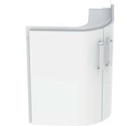Geberit Renova Compact mueble bajo lavabo de esquina, con dos puertas, 69x60,4x55cm, blanco, 862150000