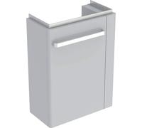 Geberit Renova Compact mueble bajo lavabo para lavamanos, toalleros para toallas de mano derecha, 44,8x60,4x25,2cm, gris claro, 862051000