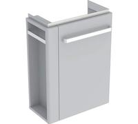 Geberit Renova Compact mueble bajo lavabo, toalleros para toallas de mano izquierda, 44,8x60,4x25,2cm, gris claro, 862251000
