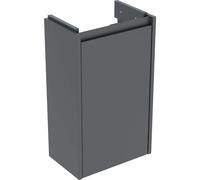 Geberit Renova Compact mueble bajo lavamanos, con una puerta, alcance reducido, 35,8x60,5x20,1cm, 504.080.JK.1, Color: lava / barnizado satinado mate
